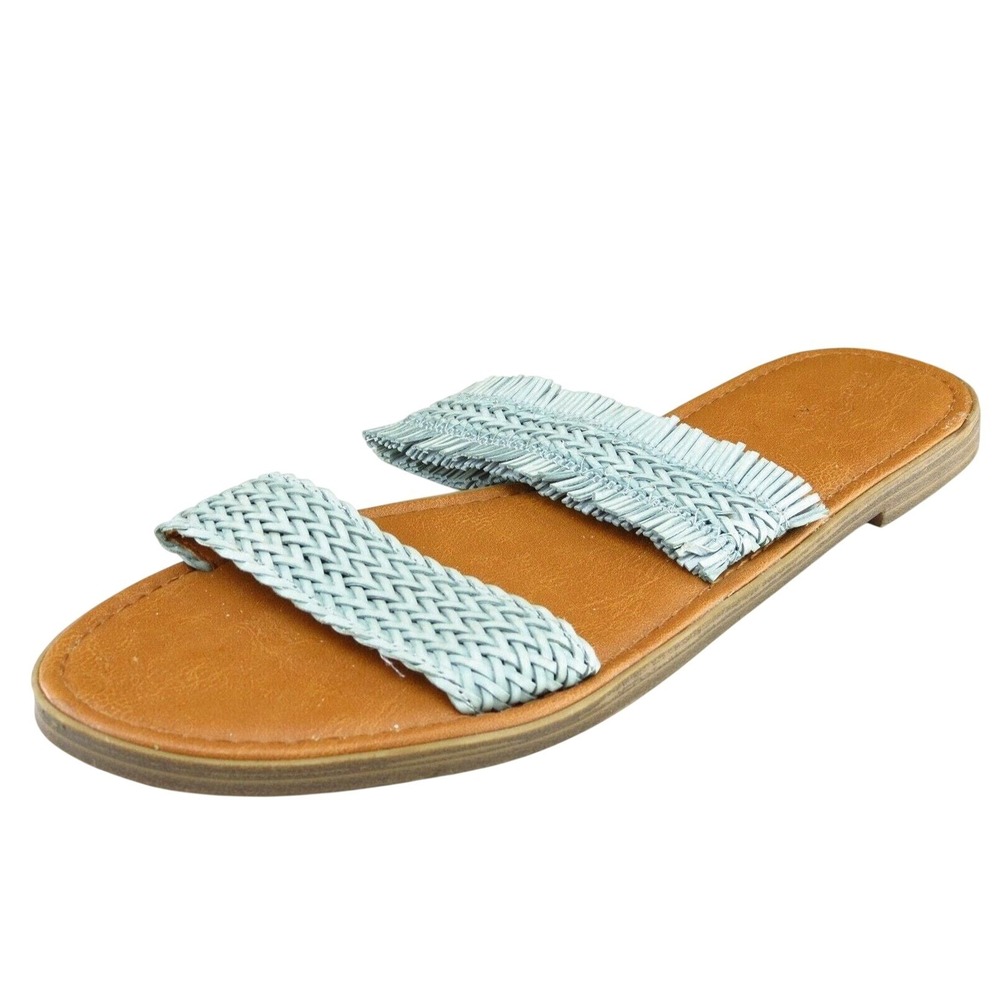 Universal Thread Sz 8.5 M Blue Slide Synthetic Women Sandals 17730